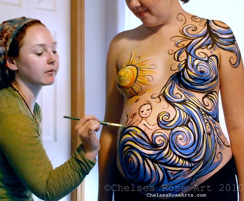Progress in body painting See stunning