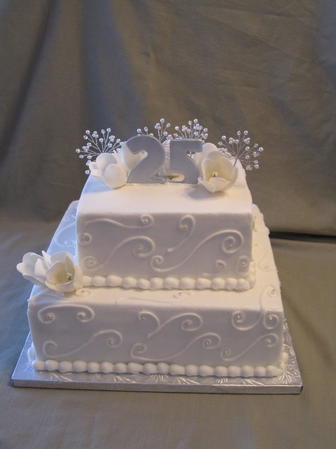 pictures of 25th wedding anniversary cakes