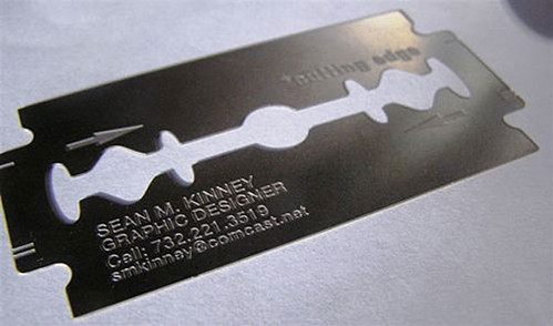 Cutting edge creative design studio business card
