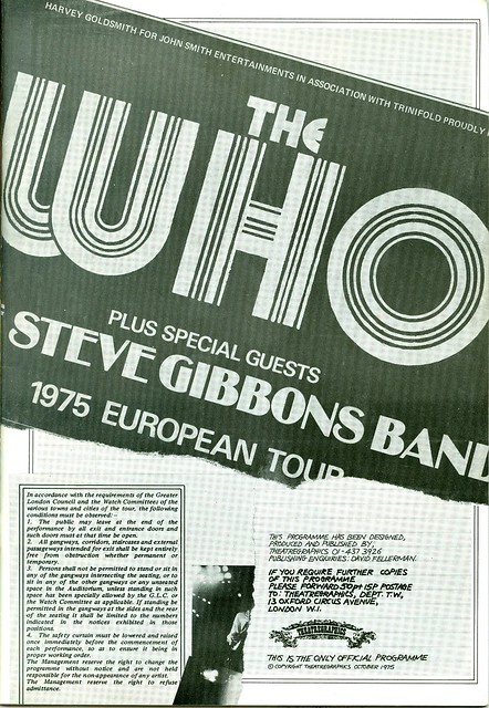 1975 - Who, The - European Tour - Side 2