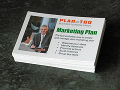 Marketing planning cards