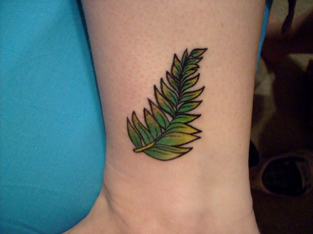 Fern Tattoo. Got a Fern leaf