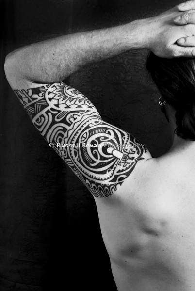 Polynesian Halfsleeve designed and tattooed by Rob Deut wwwrobdeutcom