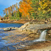 "Miners Gem" Miners Beach Falls , Pictured Rocks National Lakeshore, Michigans upper  peninsula (Explore # 146 Oct. 8, 2010)
