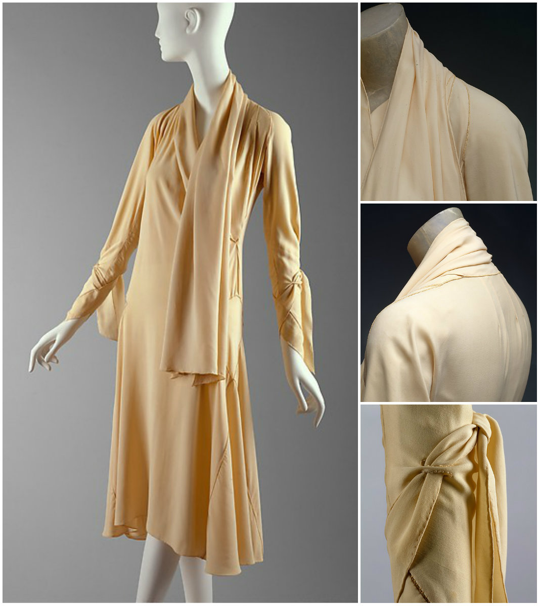 1920 Madeleine Vionnet dress. French. Silk. metmuseum.org
