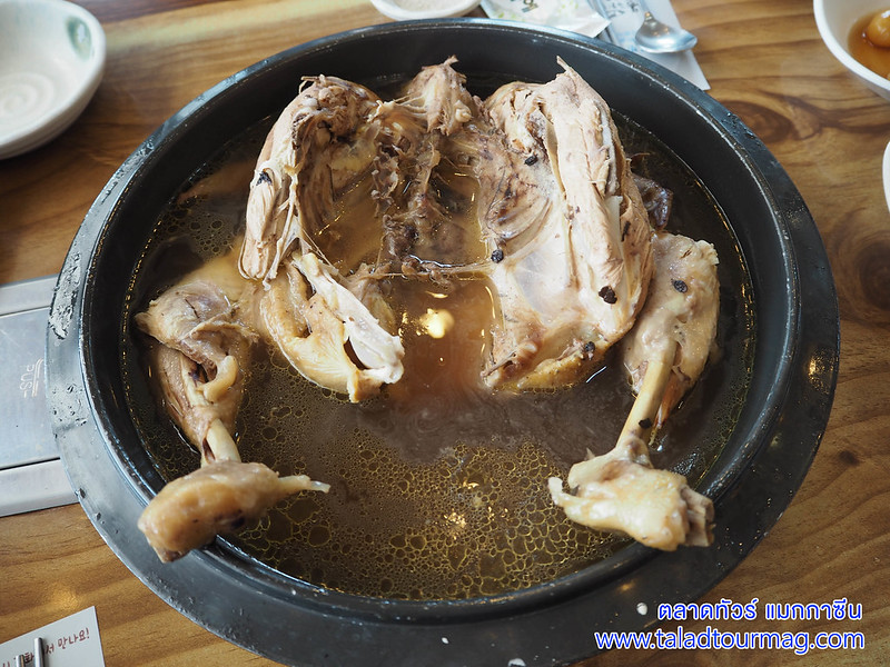 ไก่ตุ๋นเกาหลี เป็กซุก ไก่ตุ๋นหม้อใหญ่ ไม่ใส่โสม เกาหลีใต้ เมืองคังฮวา