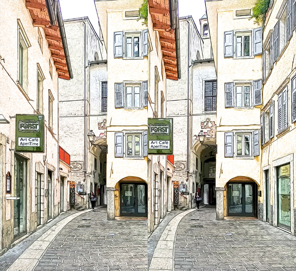 Photosketch 3D medieval street