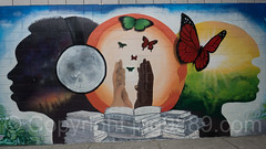 Detail of Morphosis Mural by Creative Art Works, Harlem, New York City