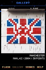 MAN_42 , Invader, Flash Invaders, street art Manchester