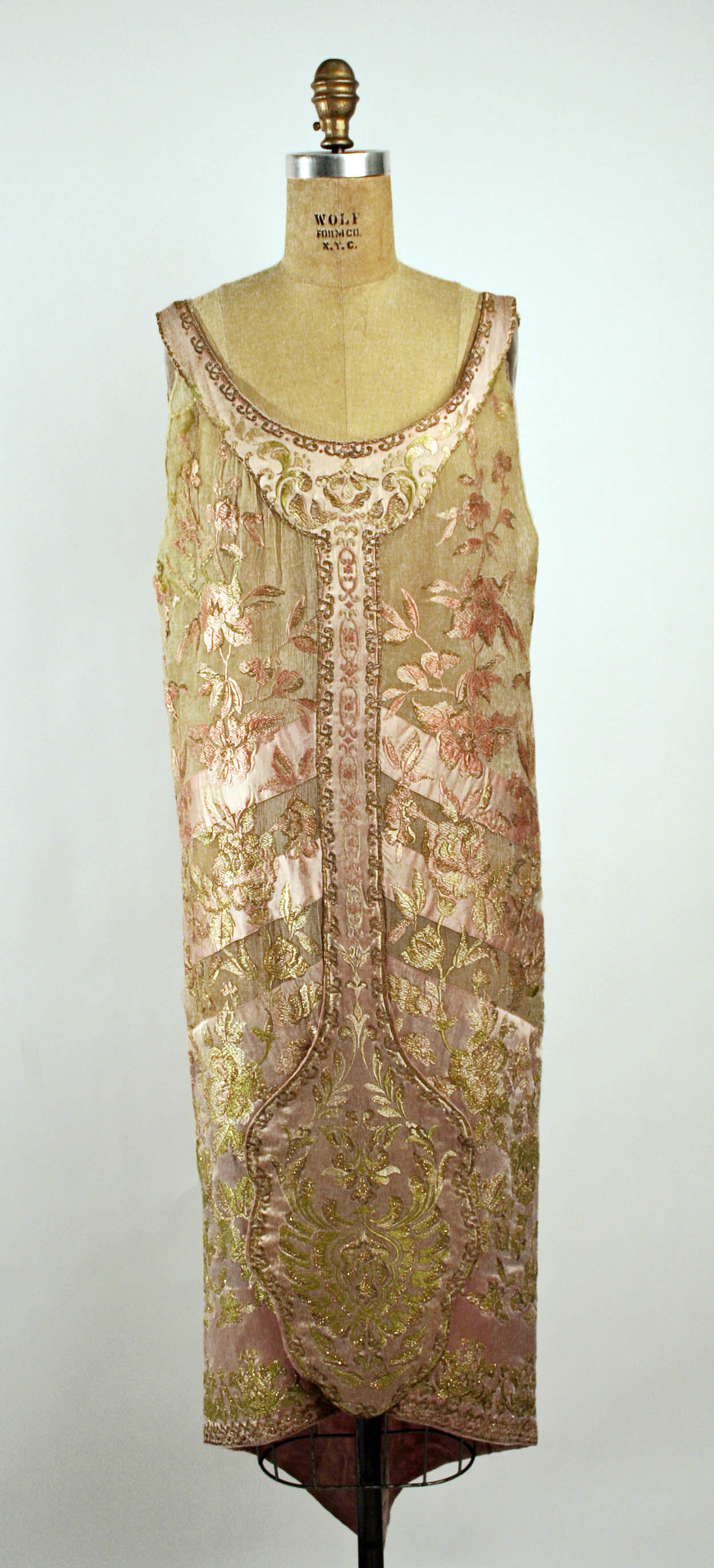 1920s Evening dress. French. Callot Soeurs. Silk, metallic. metmuseum