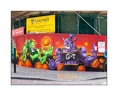 Street Art (Tony Boy & The Real Dill, Captain Kris), East London, England.