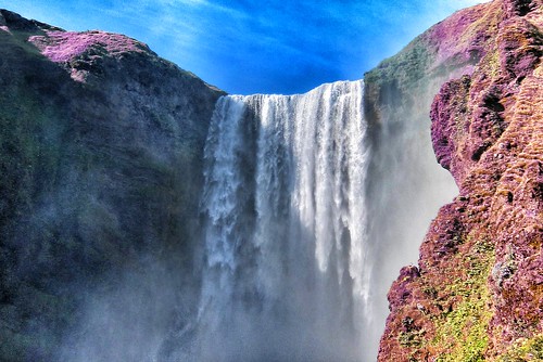 Iceland ~ Landmannalaugar Route ~ Ultramarathon is held on the route each July ~ Waterfalls