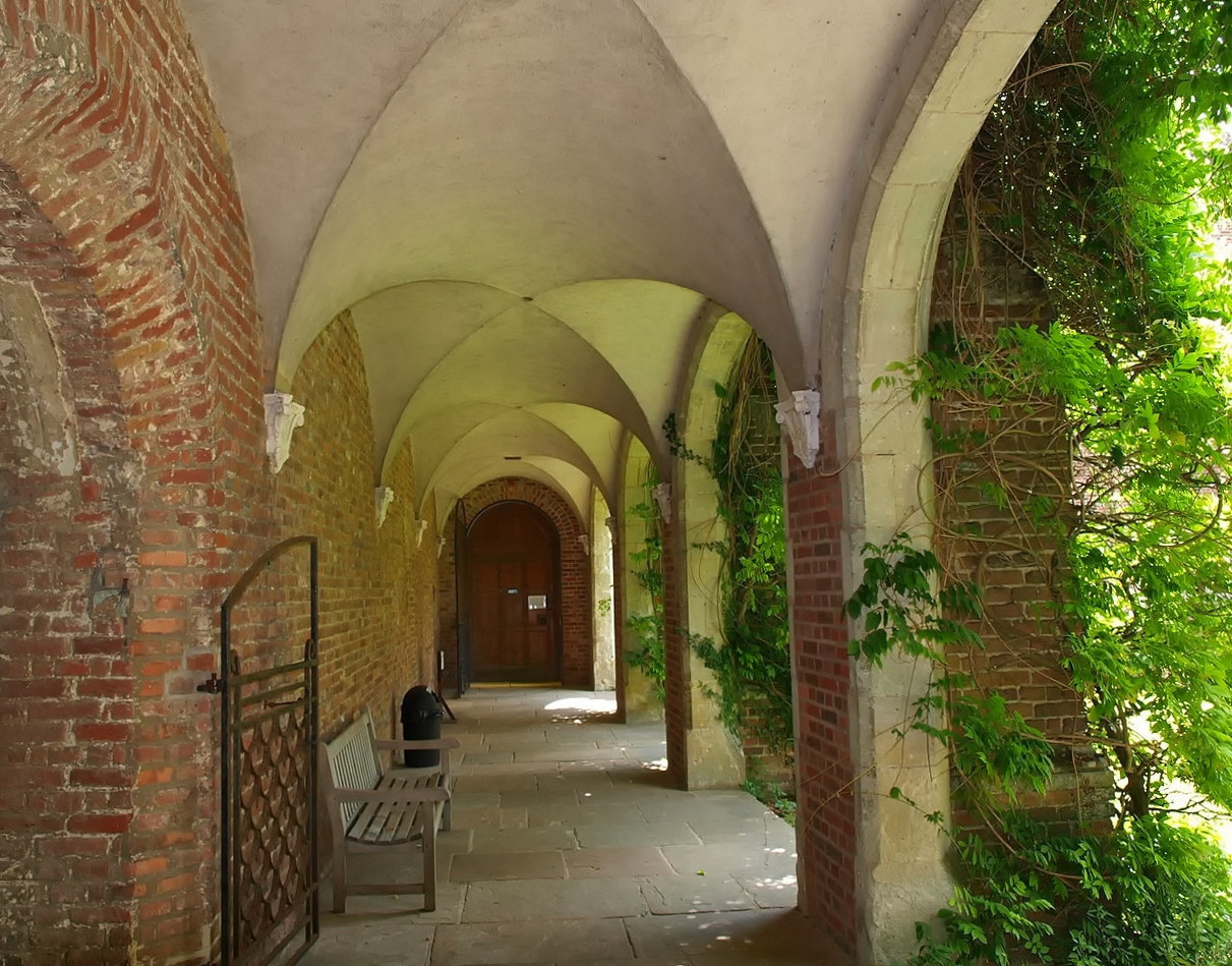 Interior corridor, Herstomonceux Castle. Credit 6mat1