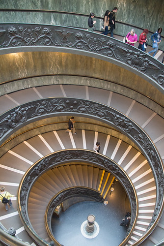 spiral staircase @ Vatican Museum