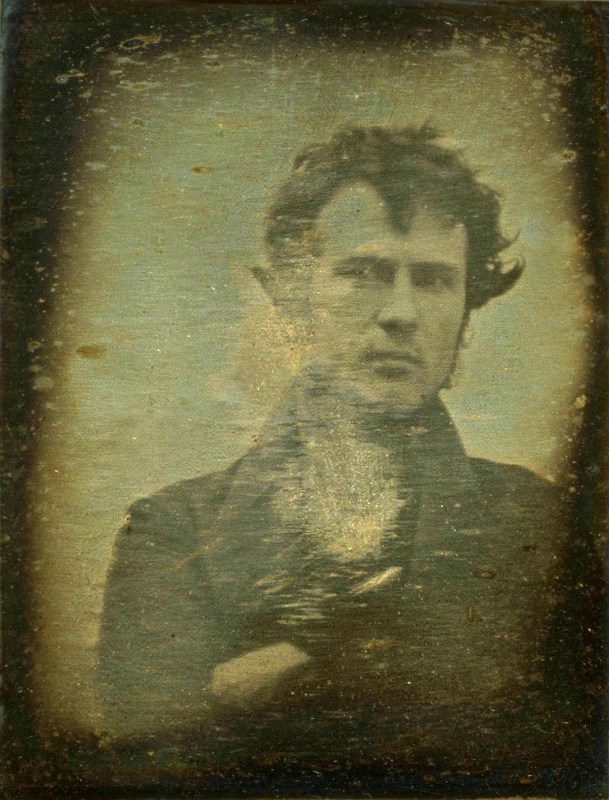 First 'Selfie' photograph of Robert Cornelius, 1839