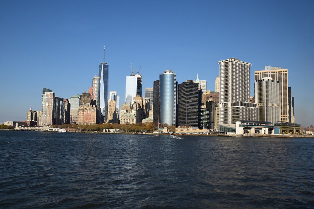 Vista de Manhattan desde el ferry.