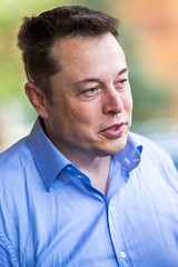Tesla and SpaceX CEO, and Solar City Chairman, Elon Musk, Sun Valley Idaho, Allen & Company Conference, July 2015