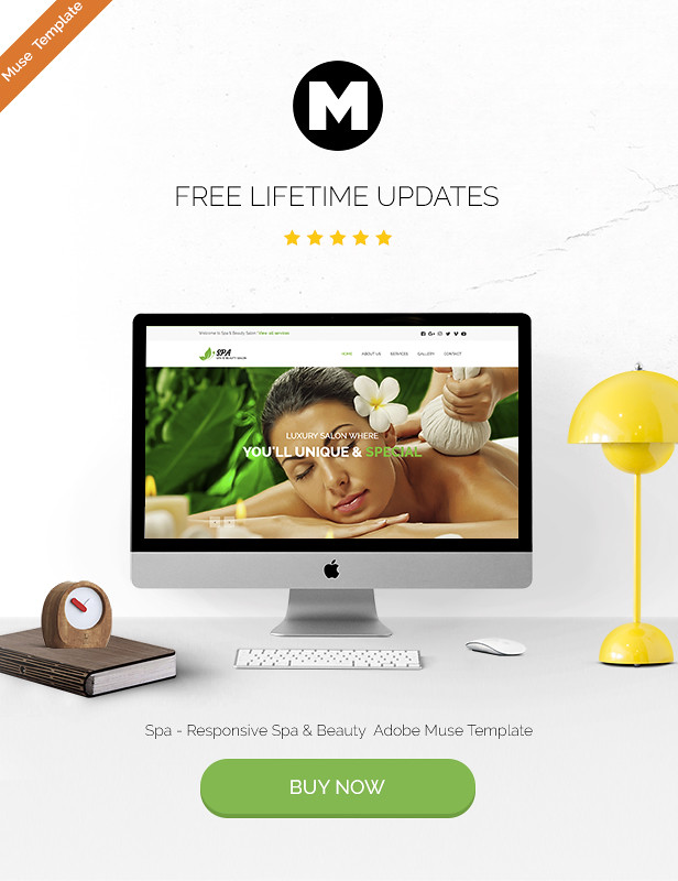 Spa and Beauty Adobe Muse Template - 7
