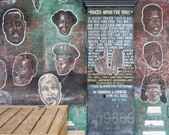 Faces Upon The Wall Mural (1994) by Shaberia Crowder, Bedford-Stuyvesant, New York City