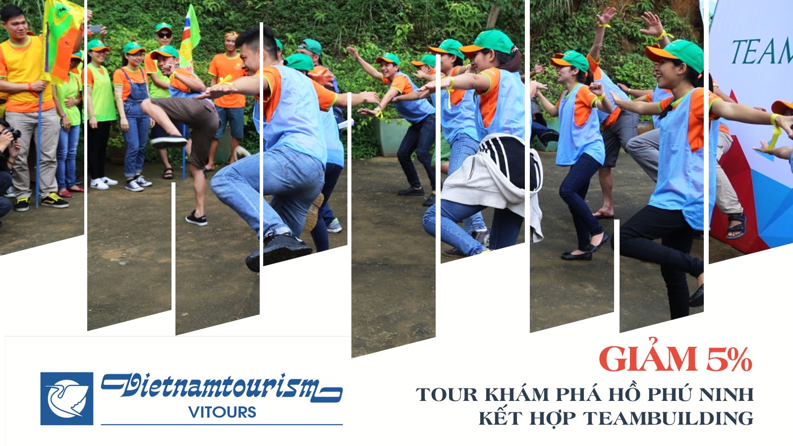 Vitours | Giảm 5% Tour tham quan Hồ Phú Ninh kết hợp team building 1