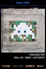 MAN_18 , Invader, Flash Invaders, street art Manchester