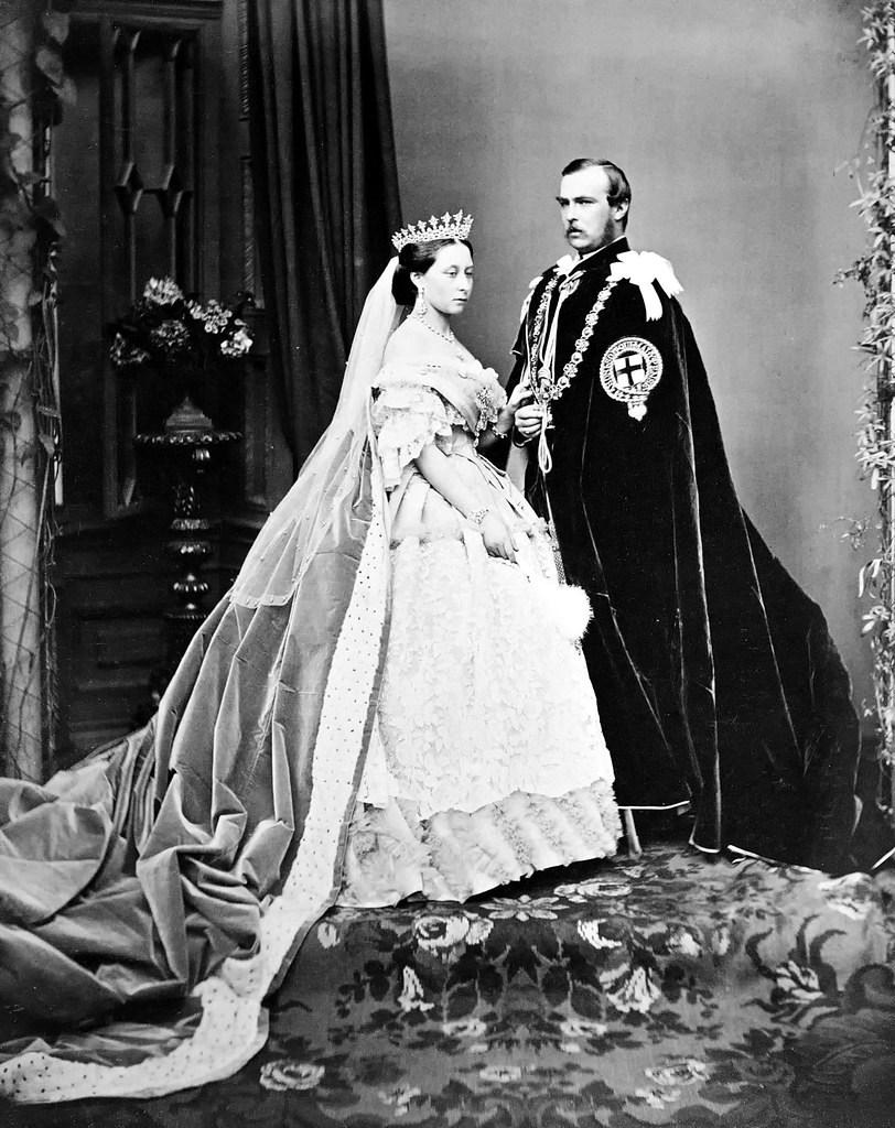 The Prince and Princess Louis of Hesse by John Jabez Edwin Mayall, 1863