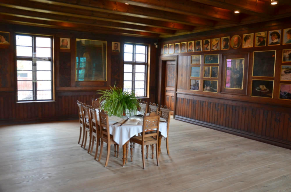 The dining room from Branden's hotel, Skagen Museum. Credit Bengt Oberger