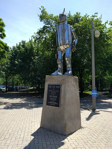 the tin man in Oz Park