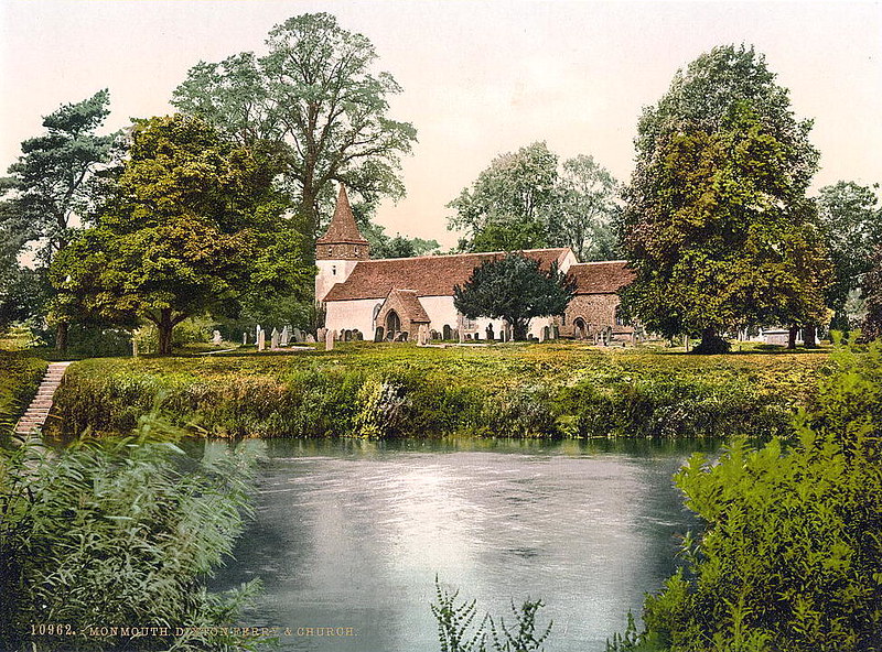 Dixton Ferry and Church, Monmouth