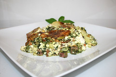 Potato casserole with spinach & feta / Kartoffelauflauf mit Spinat & Schafskäse