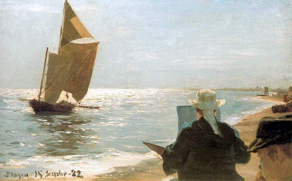 Artists on the Beach by Peder Severin Kroyer, 1882
