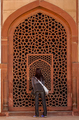 Peering in to Humayun's Tomb- New Delhi, India
