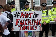 Disabled People protest at Tory HQ - 2 May 2017