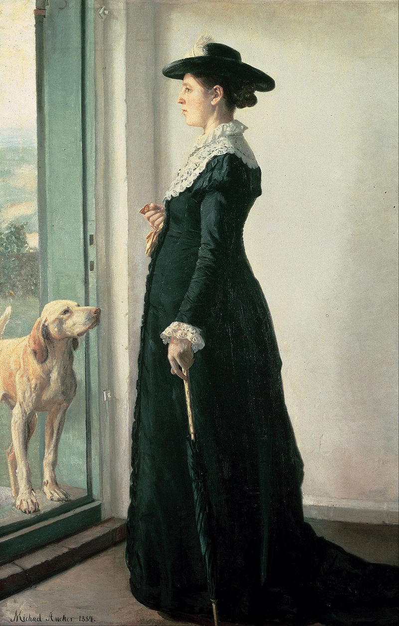 Portrait of my wife. The painter Anna Ancher by Michael Ancher, 1883