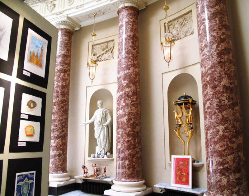 Stowe House with students' artwork on display. Credit Karen Mallonee, flickr