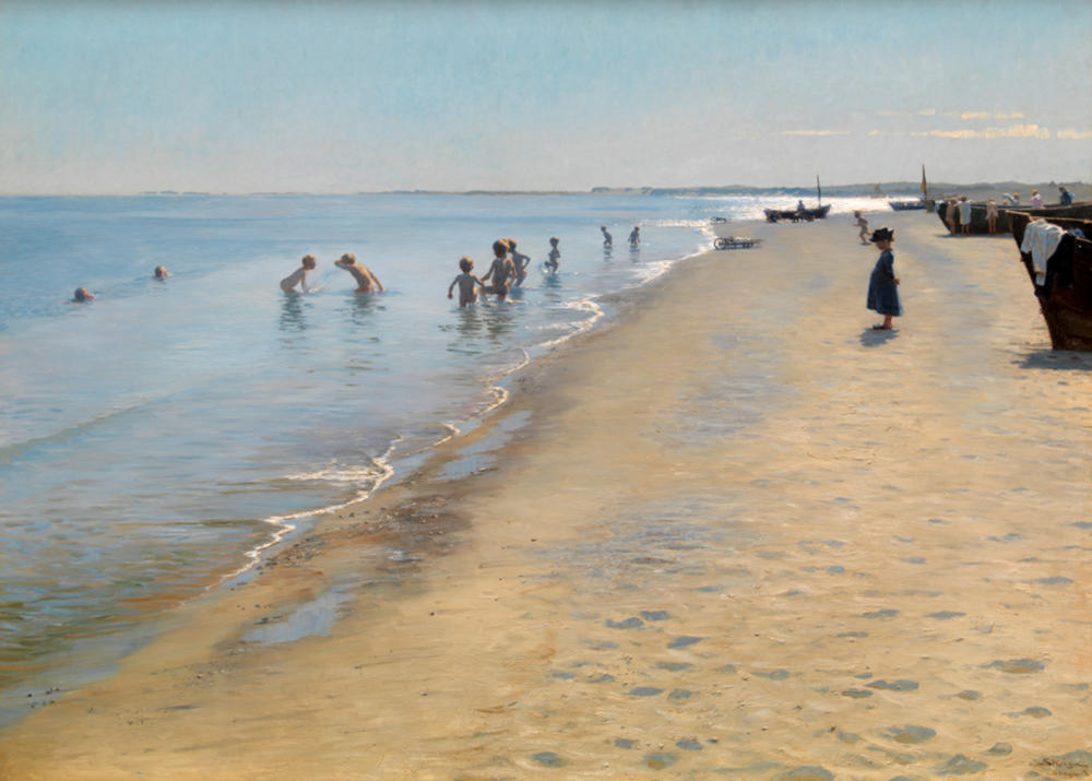 Summer Day at Skagen South Beach by Peder Severin Krøyer, 1884
