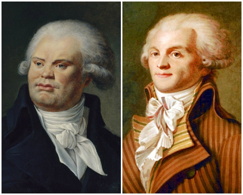 Georges Danton and Maximilien Robespierre