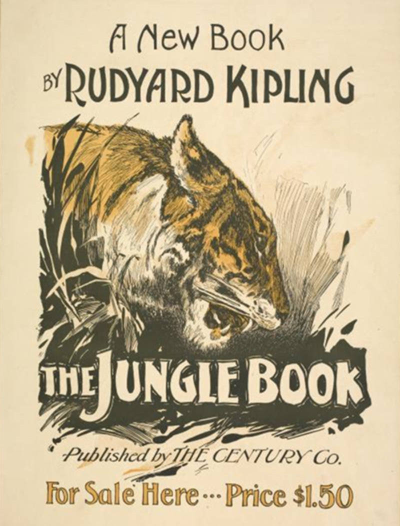 Poster for the Jungle Book by writer Rudyard Kipling