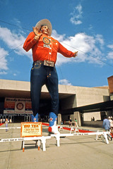 Slide of Big Tex at Rotary Convention, 1982