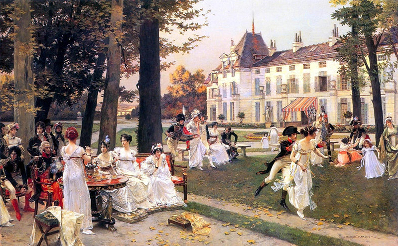 Reception at Malmaison in 1802 by Francois Flameng, c.1894
