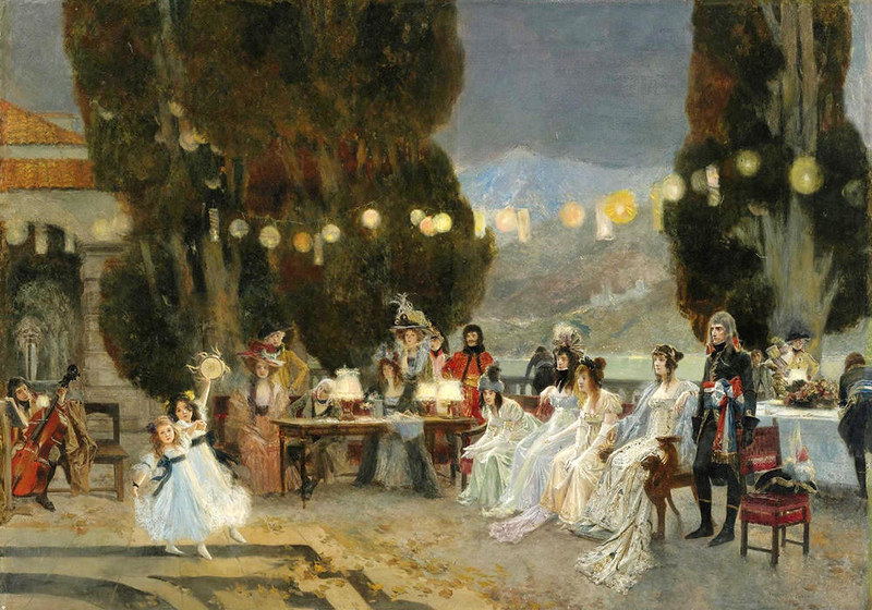 An Evening's Entertainment for Josephine by Francois Flameng