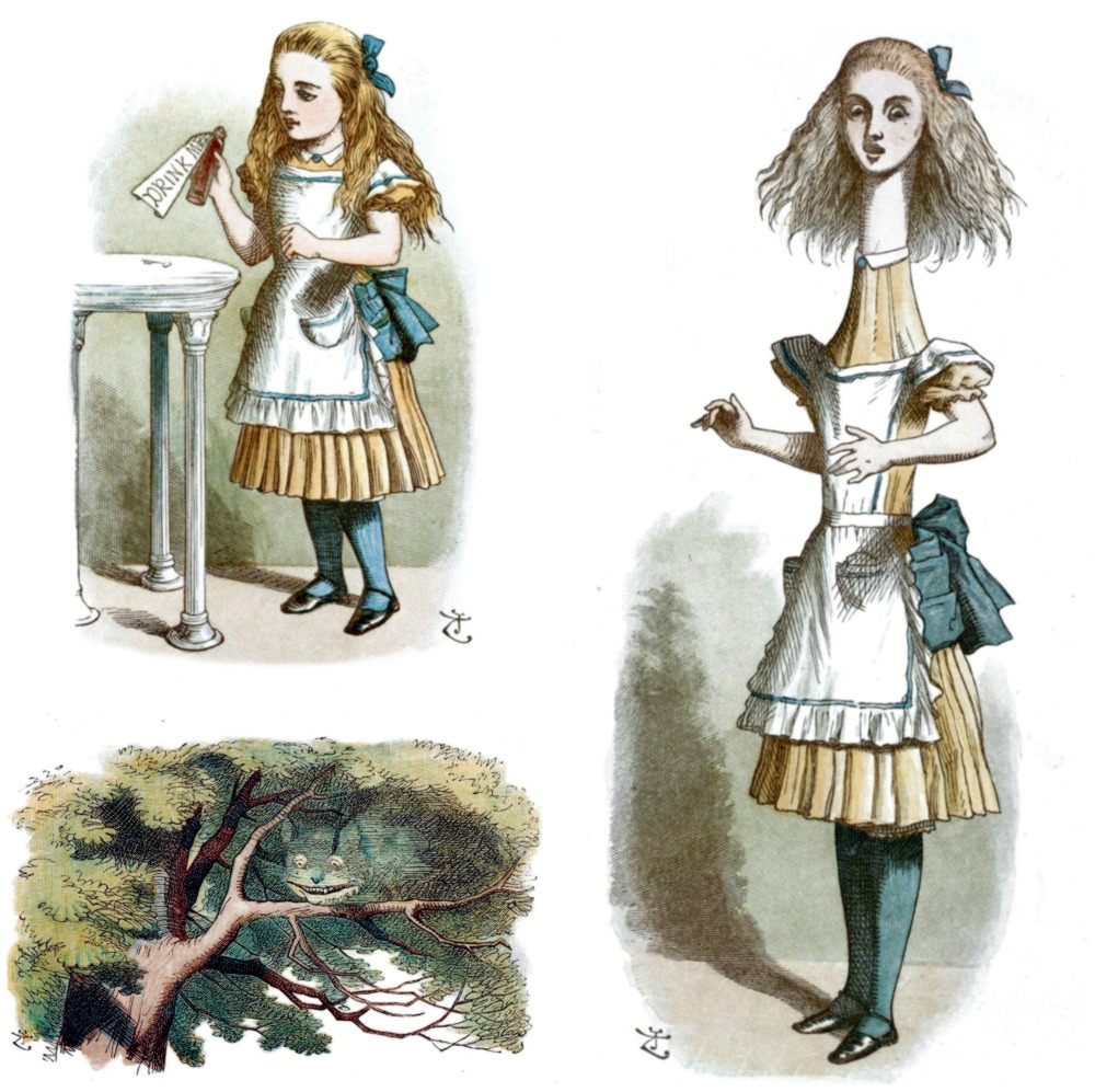 Alice in Wonderland illustrations by John Tenniel, 1890
