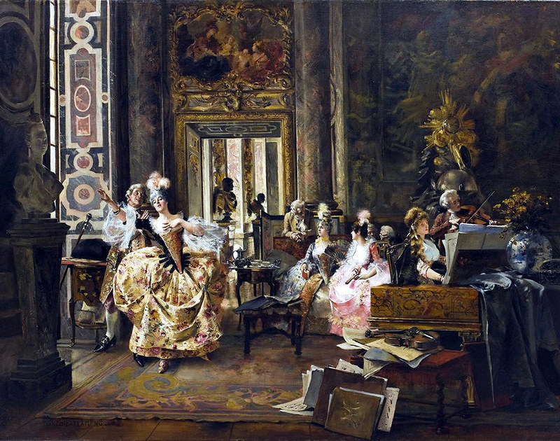 A Concert in Versailles by Francois Flameng