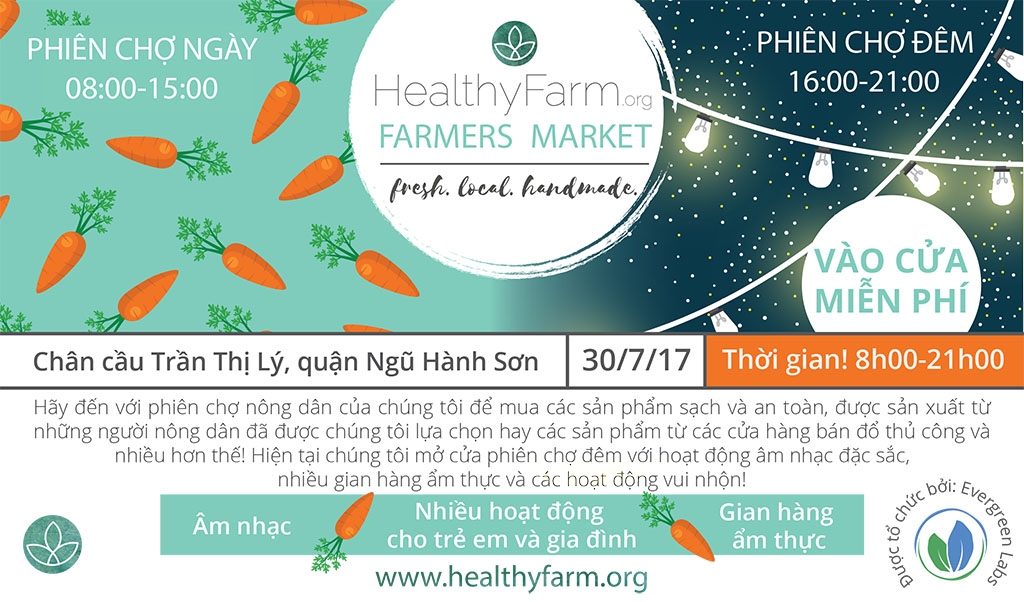 Phiên chợ Nông dân Healthyfarm Tháng 7/2017 1