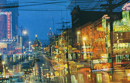 Chinatown at Night, Vancouver, B.C.