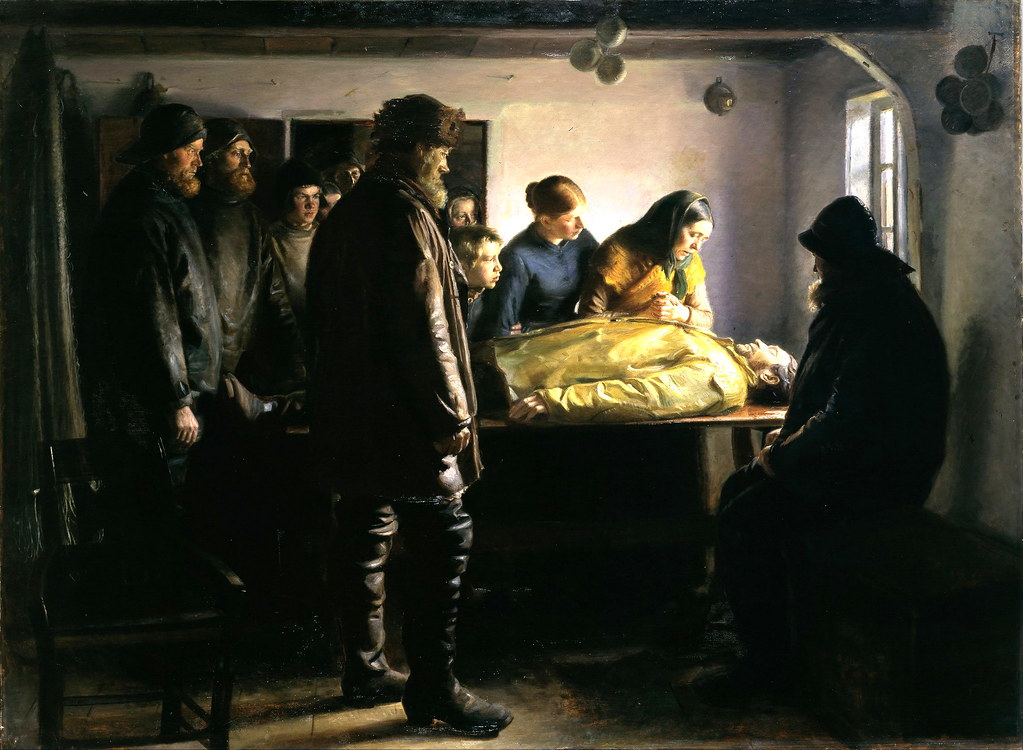 The Drowned Fisherman by Michael Peter Ancher, 1896