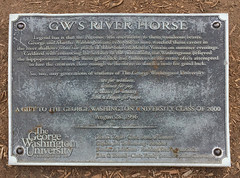 'River Horse' Plaque -- George Washington University Campus Washington (DC) July 2017