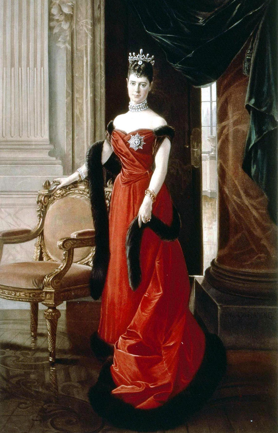 Maria Fedorovna by Francois Flameng, 1894
