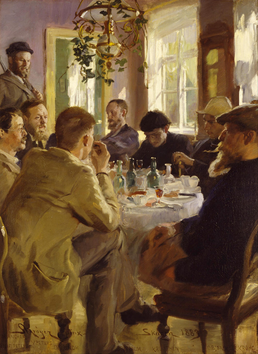 At Lunch by Peder Severin Krøyer, 1883