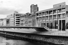 Charleroi, paysages urbains en noir et blanc